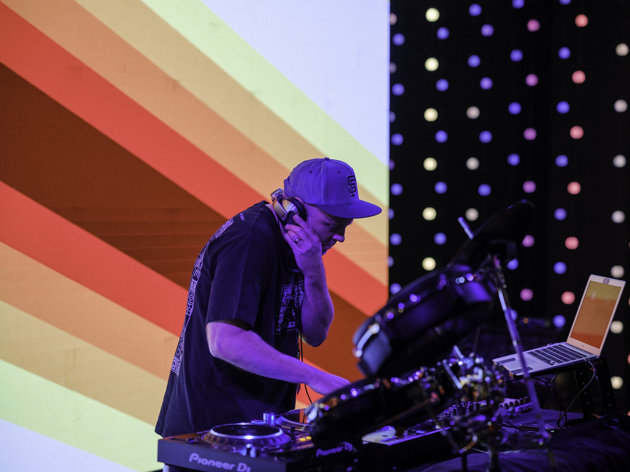 DJ Shadow at KEXP, 2024<br>// photo by Travis Trautt (<a href="https://www.flickr.com/photos/kexp/albums/72177720314318123" target="_blank">view set</a>) DJ-Shadow-2024-cr-Travis-Trautt.jpg