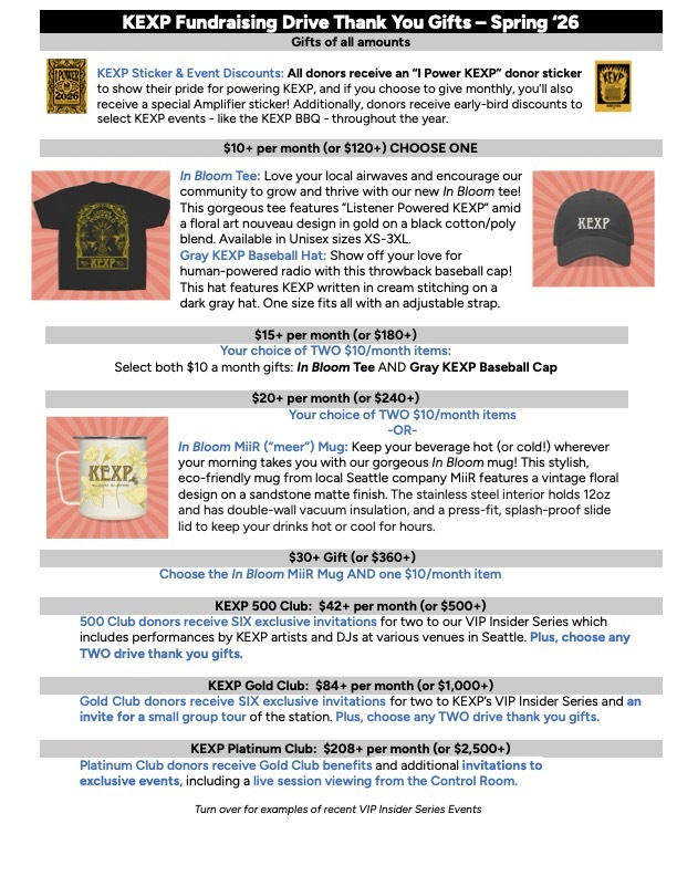 2026 Spring Drive Thank You Gifts