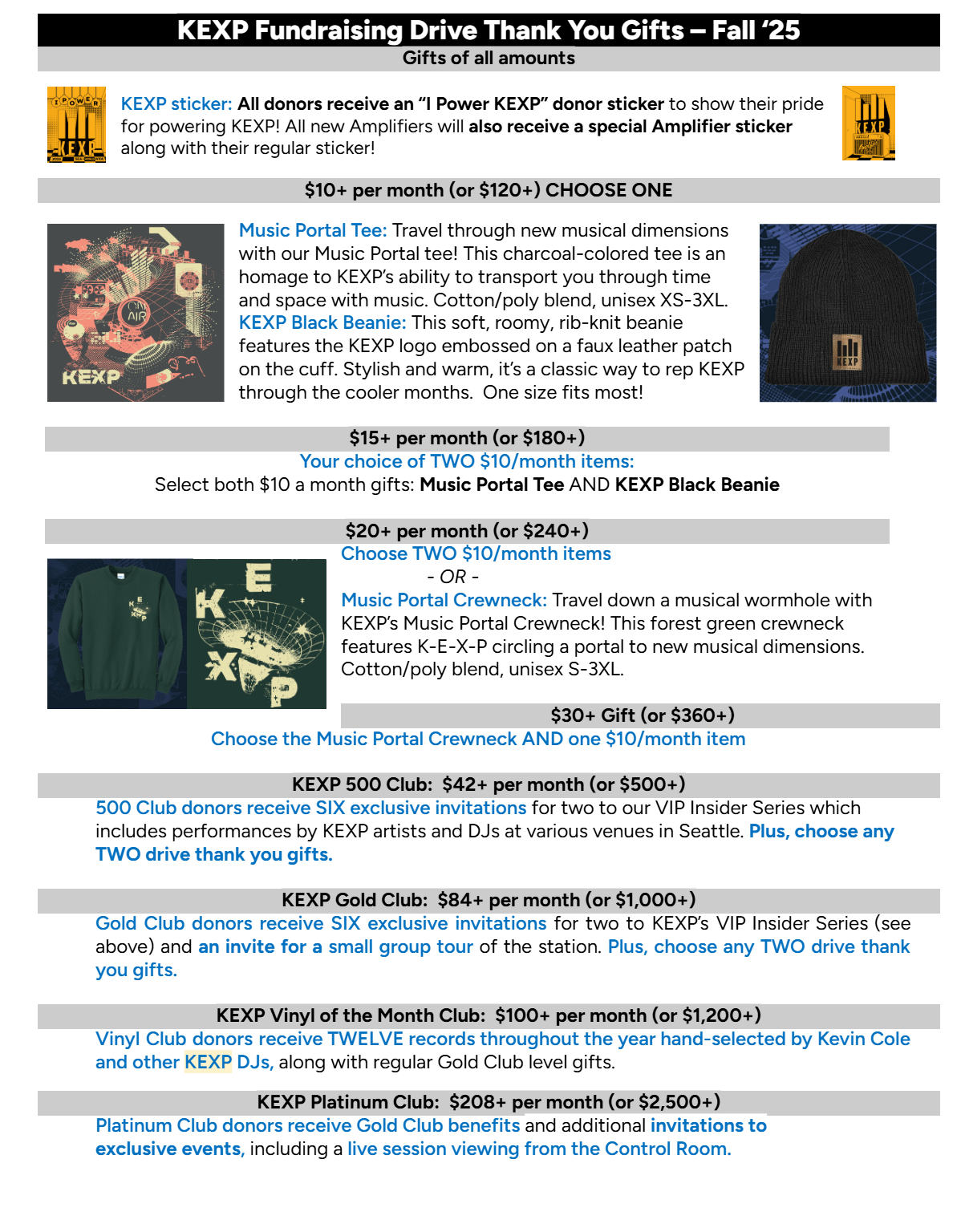 2025 Fall Drive Thank You Gifts